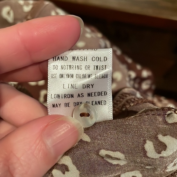 Jodifl Women's Long Sleeve Brown Dress Animal Print Belted Waist Small EUC - Picture 11 of 14